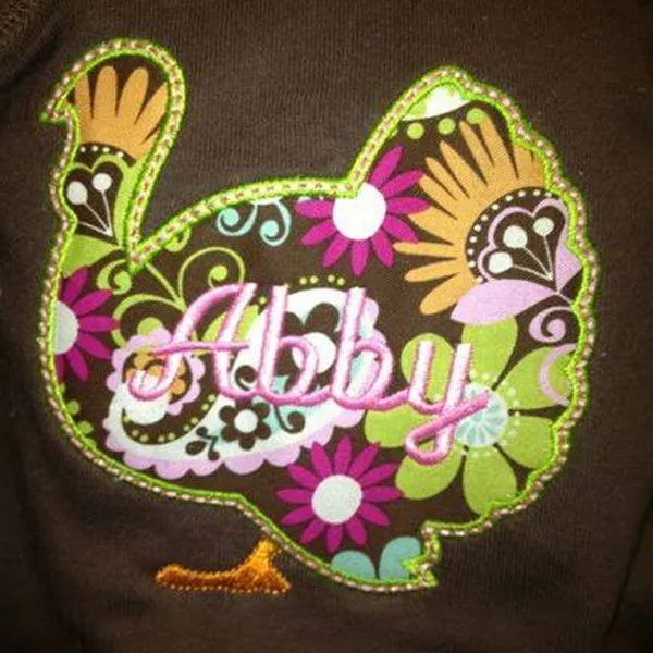 Abby Peacock Embroidery Design