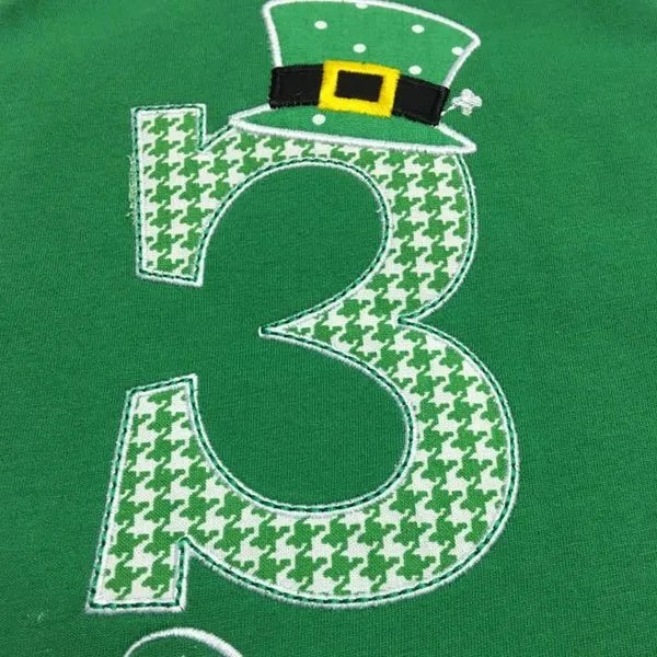 Embroidery Design Green Colour T Shirt