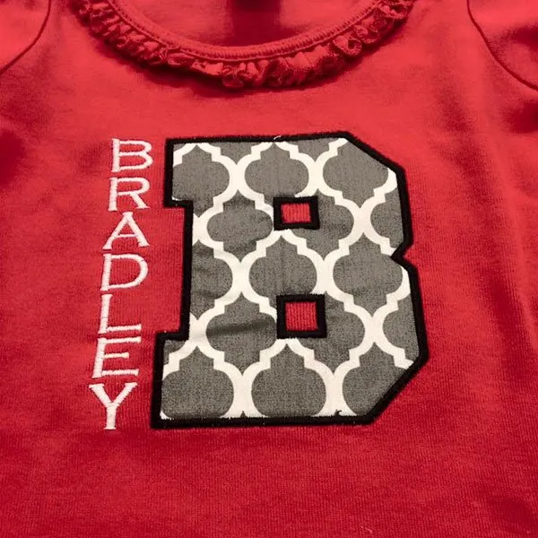 Bradley Embroidery Design T Shirt