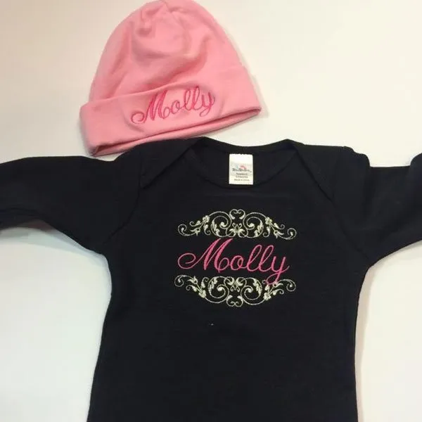 Molly embroidery Design T Shirt