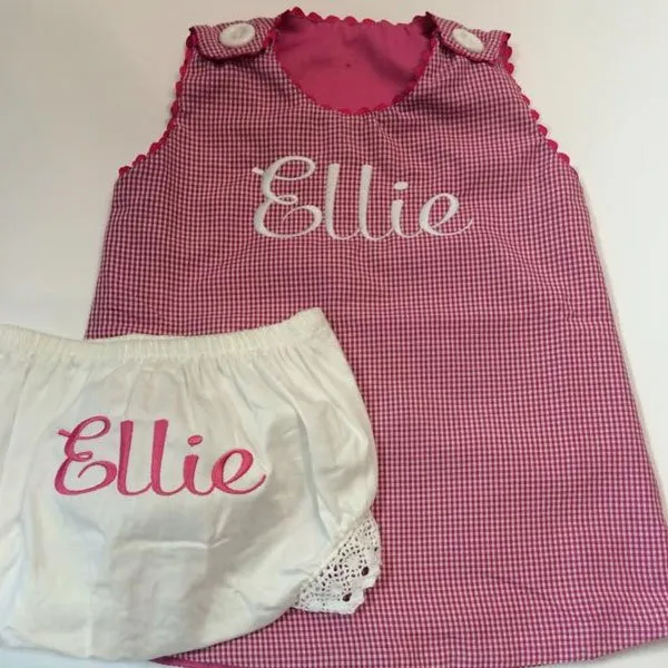Ellie Embroidery Design Girls Dress