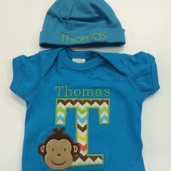 Thomas Embroidery Design T Shirt with Cap