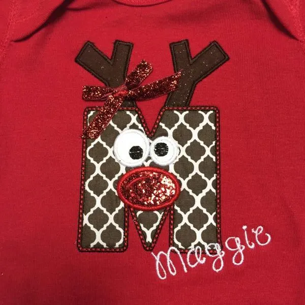 Maggie M Letter Embroidery Dress Design