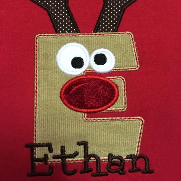 Ethan E Letter Embroidery Dress Design