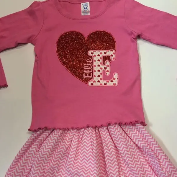 Ellie Embroidery Pink Color Design Girls Dress