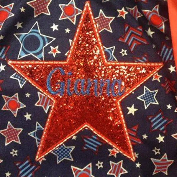 Ginna Stars Embroidery Design