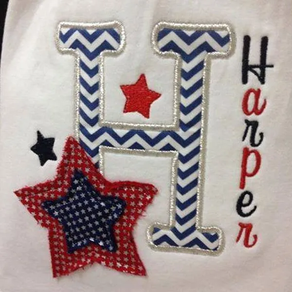 Hanper Stars Embroidery Design