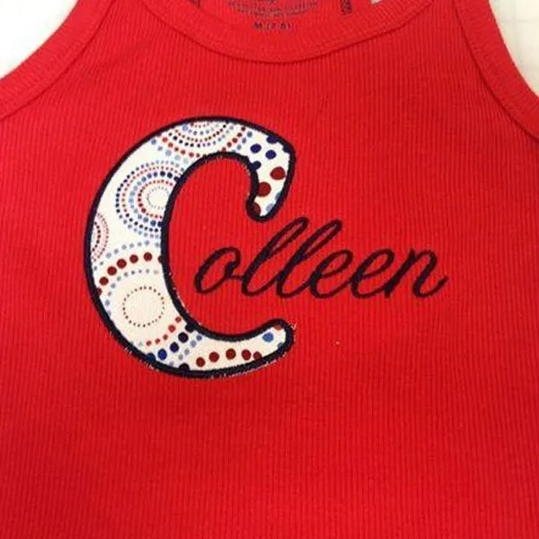 Colleen Embroidery Design for Baby Cloth
