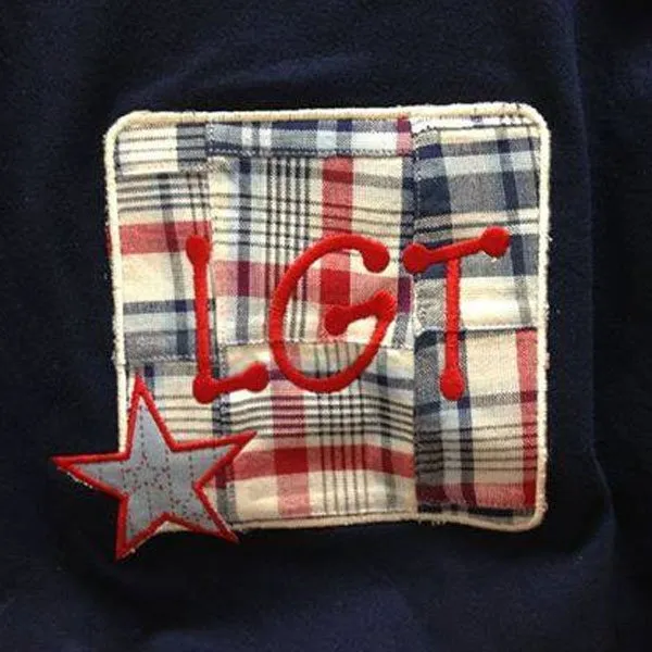 L G T Stars Embroidery Design
