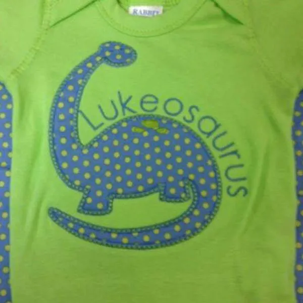 Lukousaurus Embroidery Design T Shirt