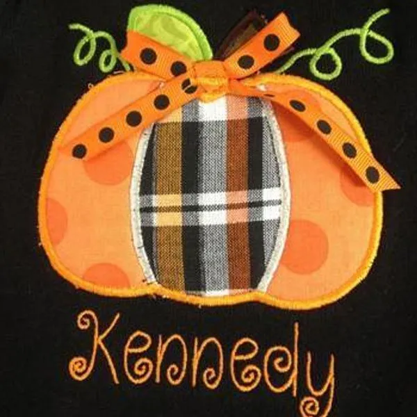 Personalized Kennedy Pumpkin Black T shirt